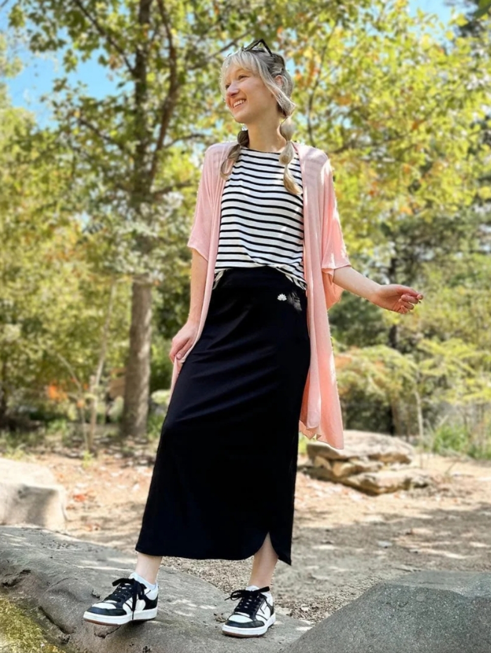Snoga Black Maxi Pencil Skirt - Classic Everyday Style